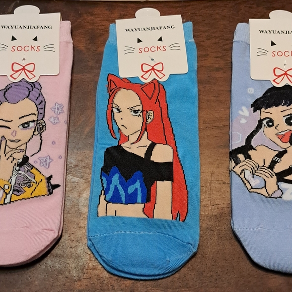 K Pop Demon Hunters Other - Anime Character Socks Set